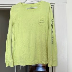 Vineyard Vines lime green long sleeve
